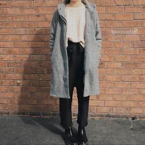 soft grey winter coat